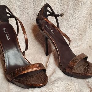 Sexy faux alligator skin stilettos